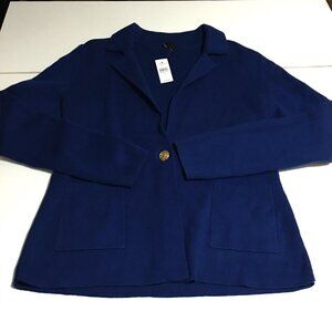 Ann Taylor Factory Womens Medium Knit Sweater Blazer Cardigan NWT $129.99